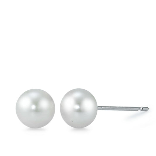 Clous d'oreilles Or blanc 14K