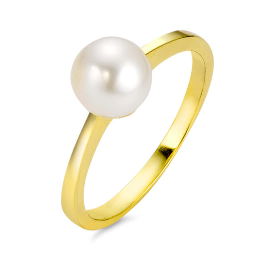 Bague Or jaune 18K perle d'eau douce