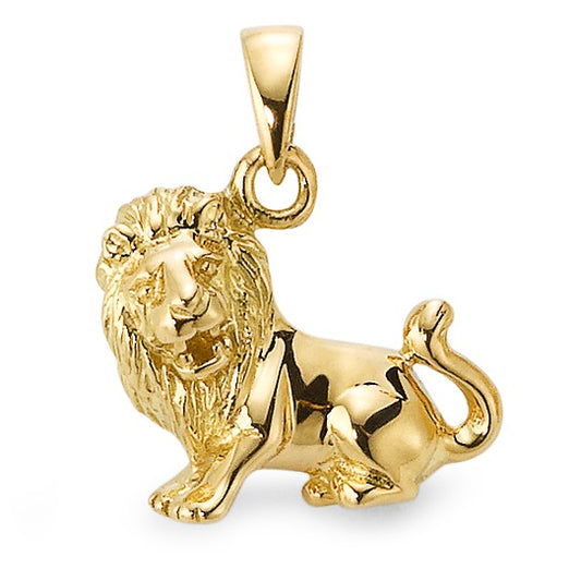 Pendentif Or jaune 9K Signe Astrologique Lion