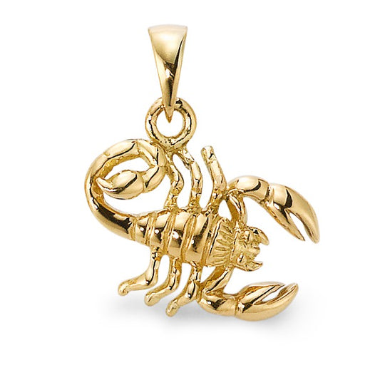 Pendentif Or jaune 9K Signe Astrologique Scorpion