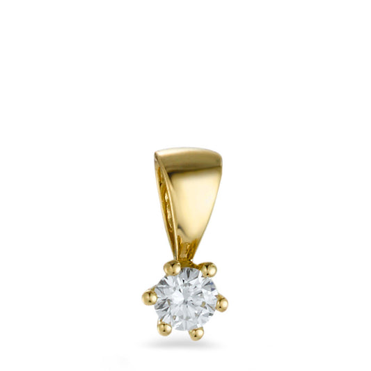 Ciondolo Oro giallo 750/18 carati Diamante 0.10 ct, w-si