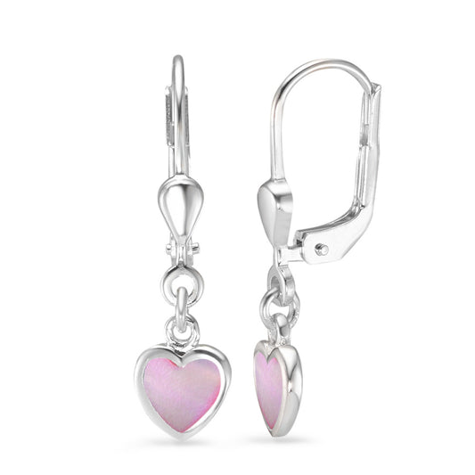 Pendant d'oreilles Argent Coeur Ø6 mm