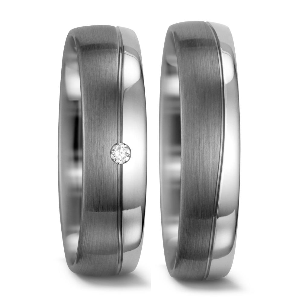 Alliance Or blanc 14K, Palladium 500