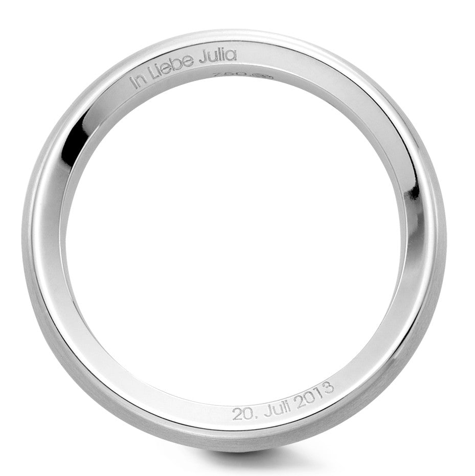 Anello del partner Oro bianco 750/18 carati