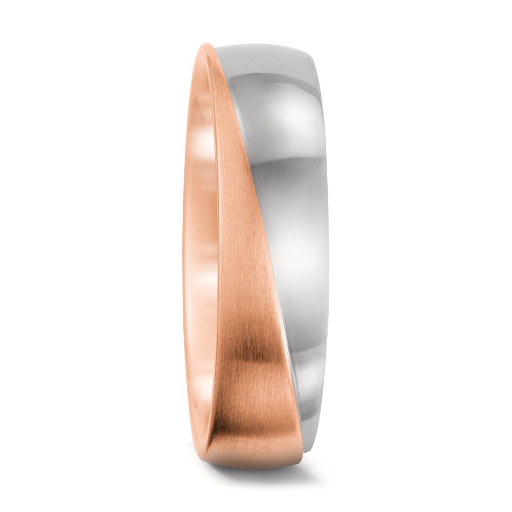 Partnerring 750/18 K Rosegold, 750/18 K Weissgold