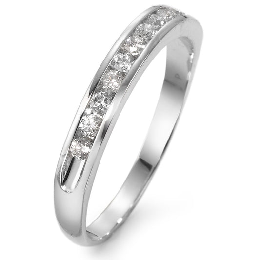 Bague d'éternité Or blanc 18K Diamant blanc, 0.25 ct, 11 Pierres, w-si