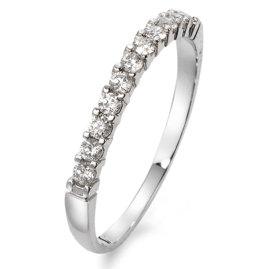 Bague d'éternité Or blanc 18K Diamant blanc, 0.25 ct, 11 Pierres, w-si