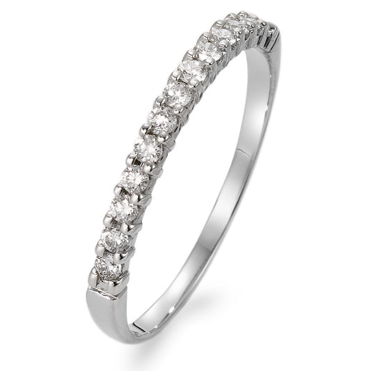 Bague d'éternité Or blanc 18K Diamant blanc, 0.20 ct, 13 Pierres, w-si