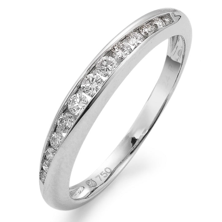 Bague d'éternité Or blanc 18K Diamant blanc, 0.23 ct, 13 Pierres, w-si