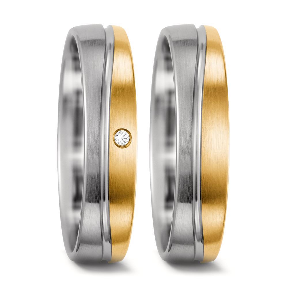 Alliance Or blanc 18K, Or jaune 18K