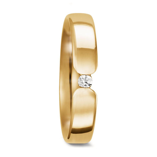 Partnerring 750/18 K Gelbgold Diamant 0.05 ct, tw-si