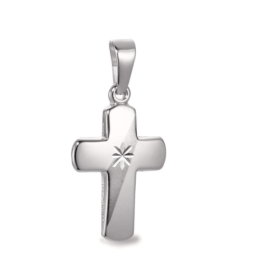 Pendentif Or blanc 18K Croix