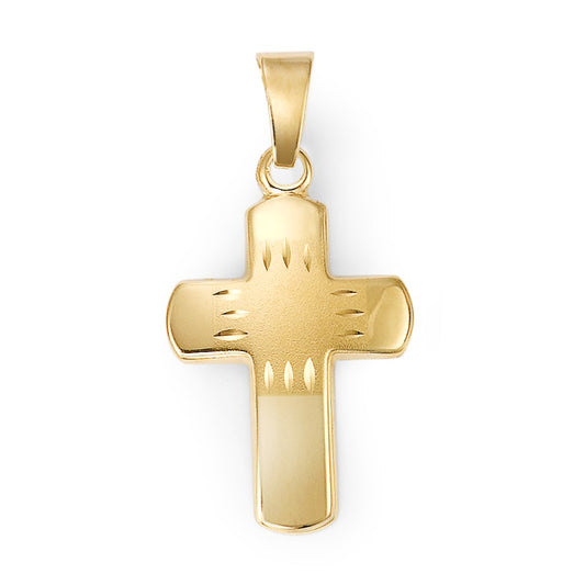 Pendentif Or jaune 18K Croix