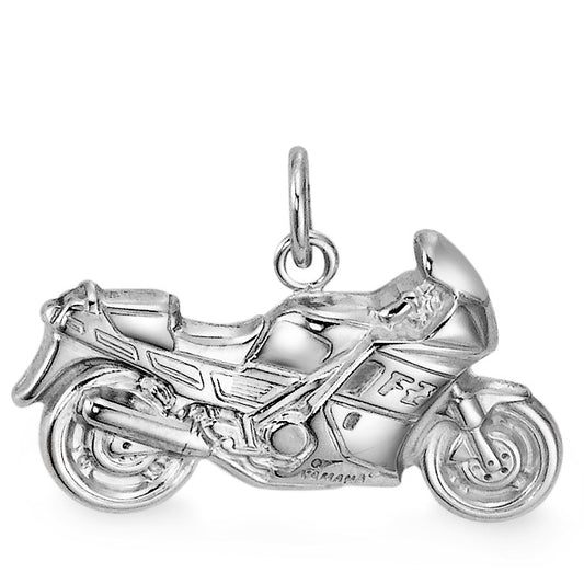 Pendentif Argent Rhodié Moto