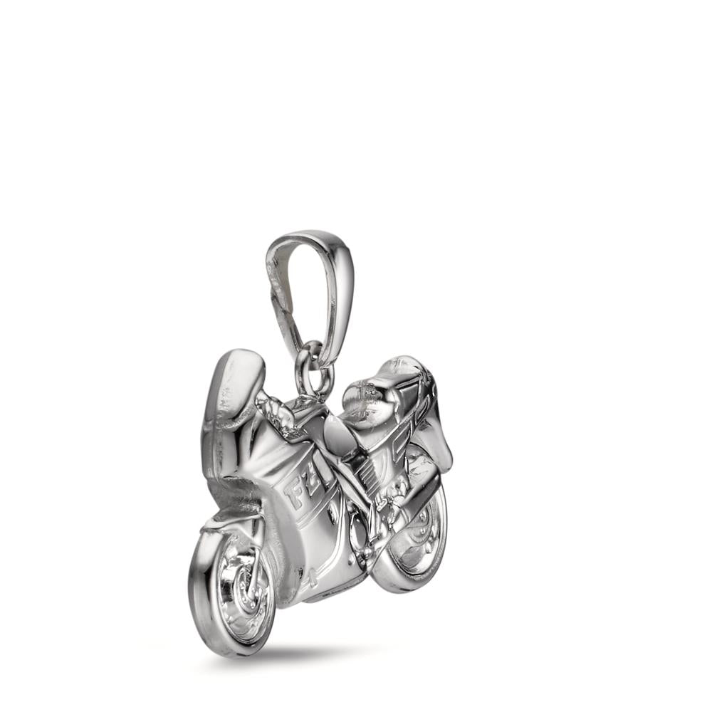 Pendentif Argent Rhodié Moto