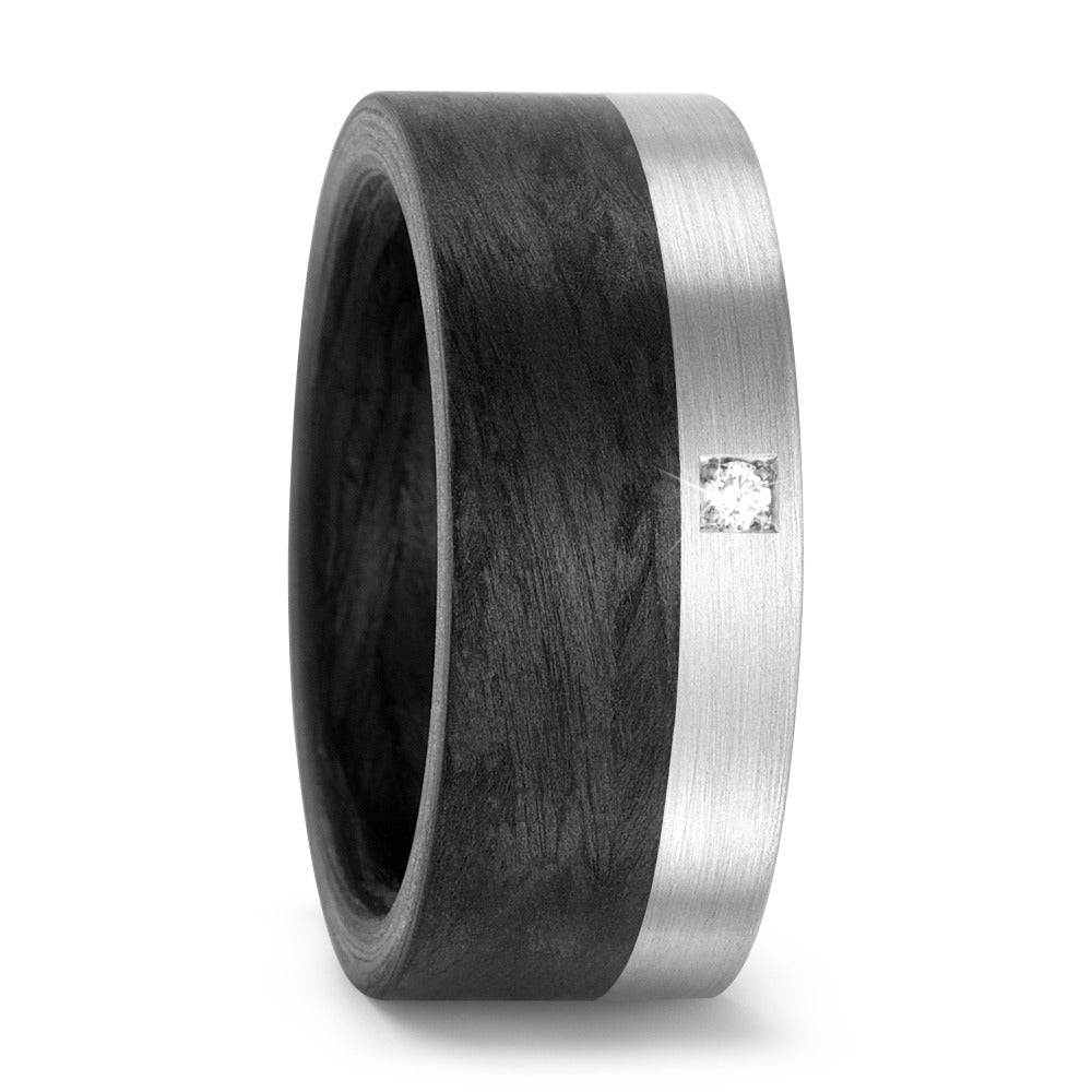 Bague Carbone, Palladium 950