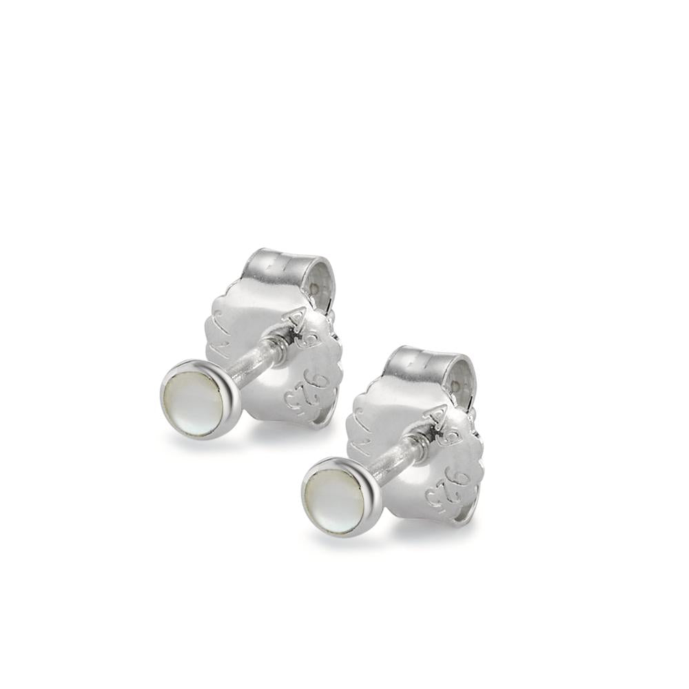 Clous d'oreilles Argent Ø4 mm