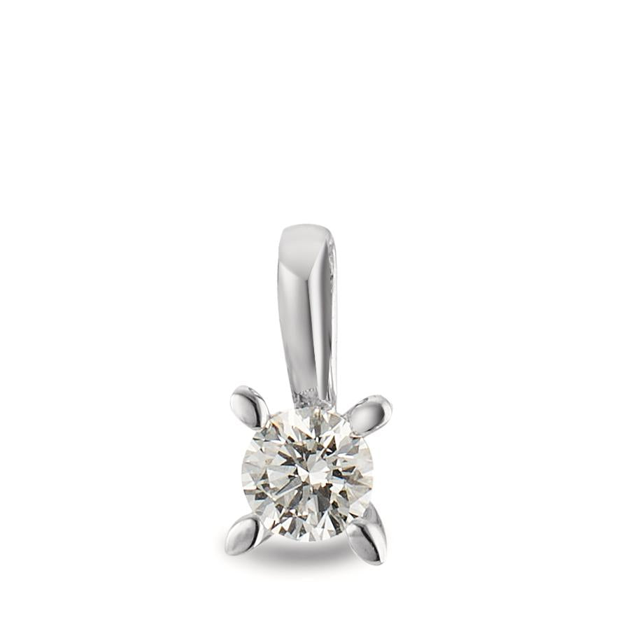 Pendentif Or blanc 18K Diamant blanc, 0.15 ct, brillant, w-si