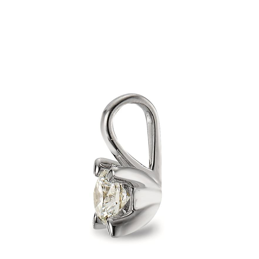 Pendentif Or blanc 18K Diamant blanc, 0.15 ct, brillant, w-si