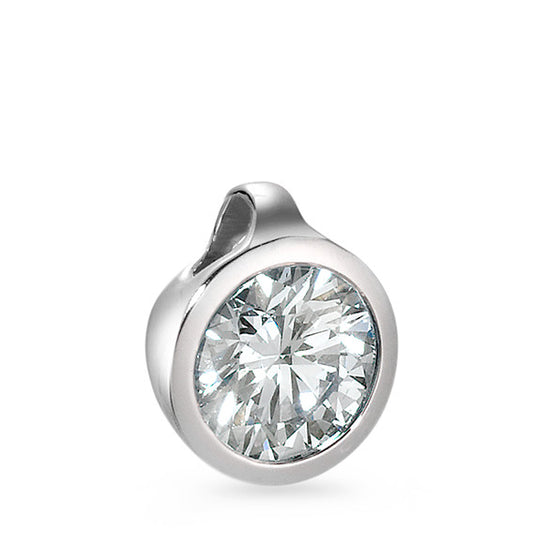 Anhänger 750/18 K Weissgold Diamant 0.5 ct Ø6.5 mm