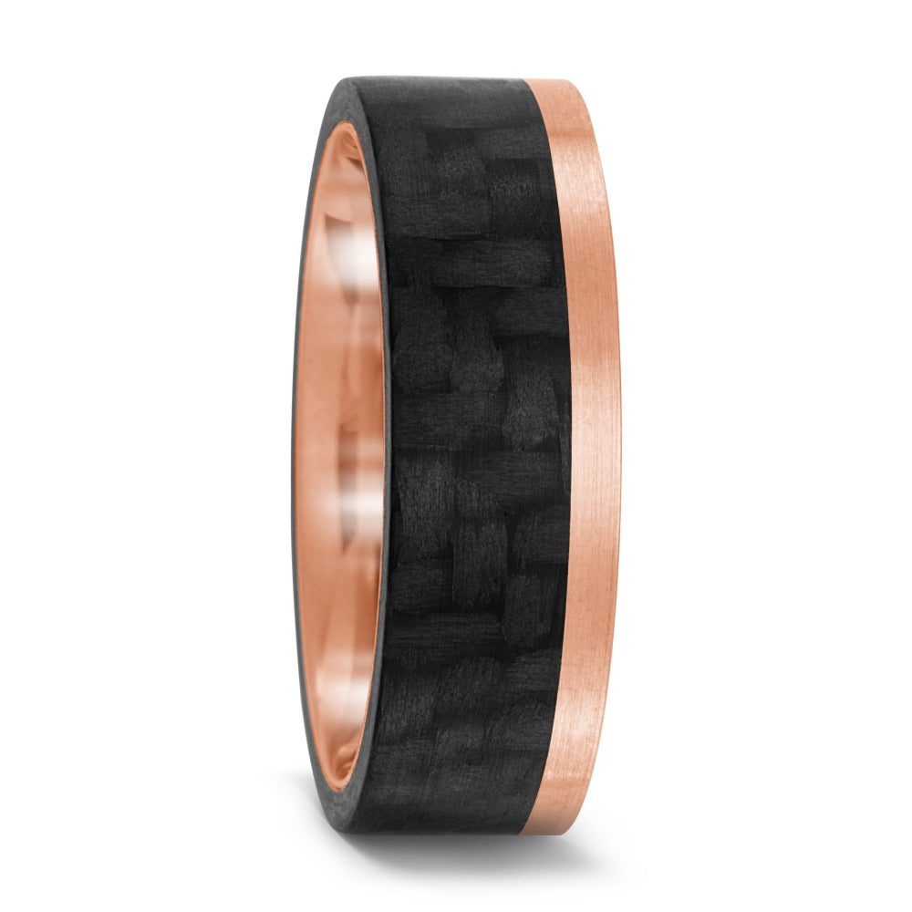 Partnerring 585/14 K Rosegold, Carbon