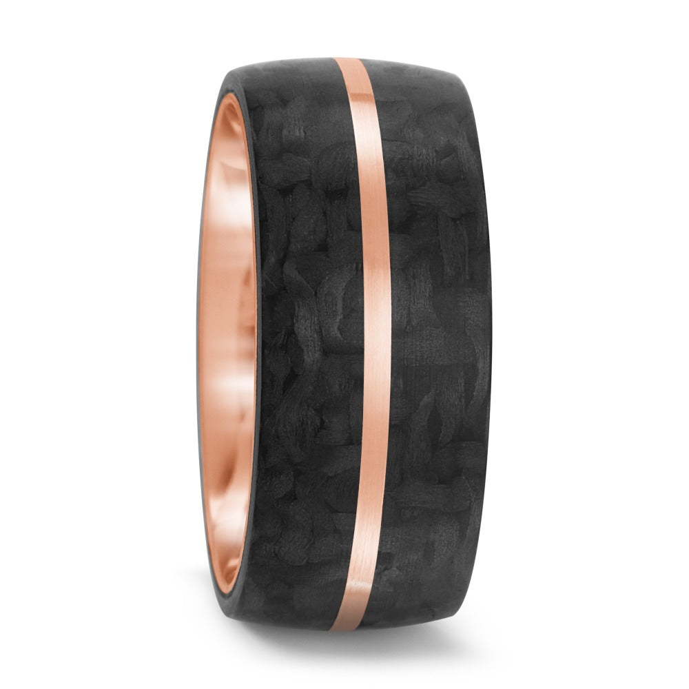 Partnerring 585/14 K Rosegold, Carbon