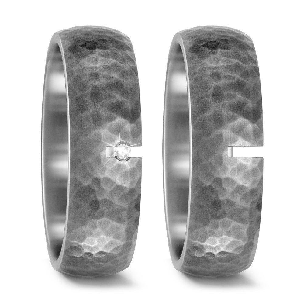 Partnerring Titan Diamant 0.02 ct, w-si