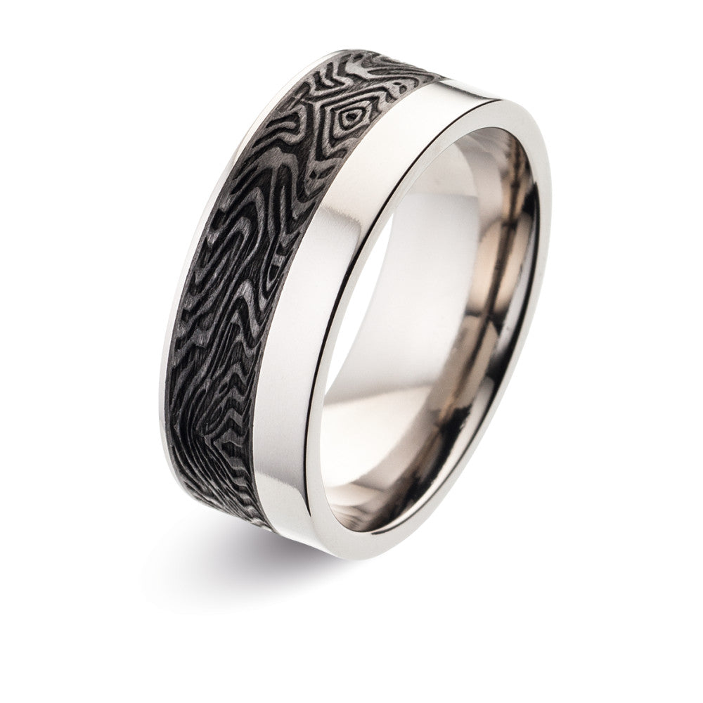 Bague Titane, Carbone