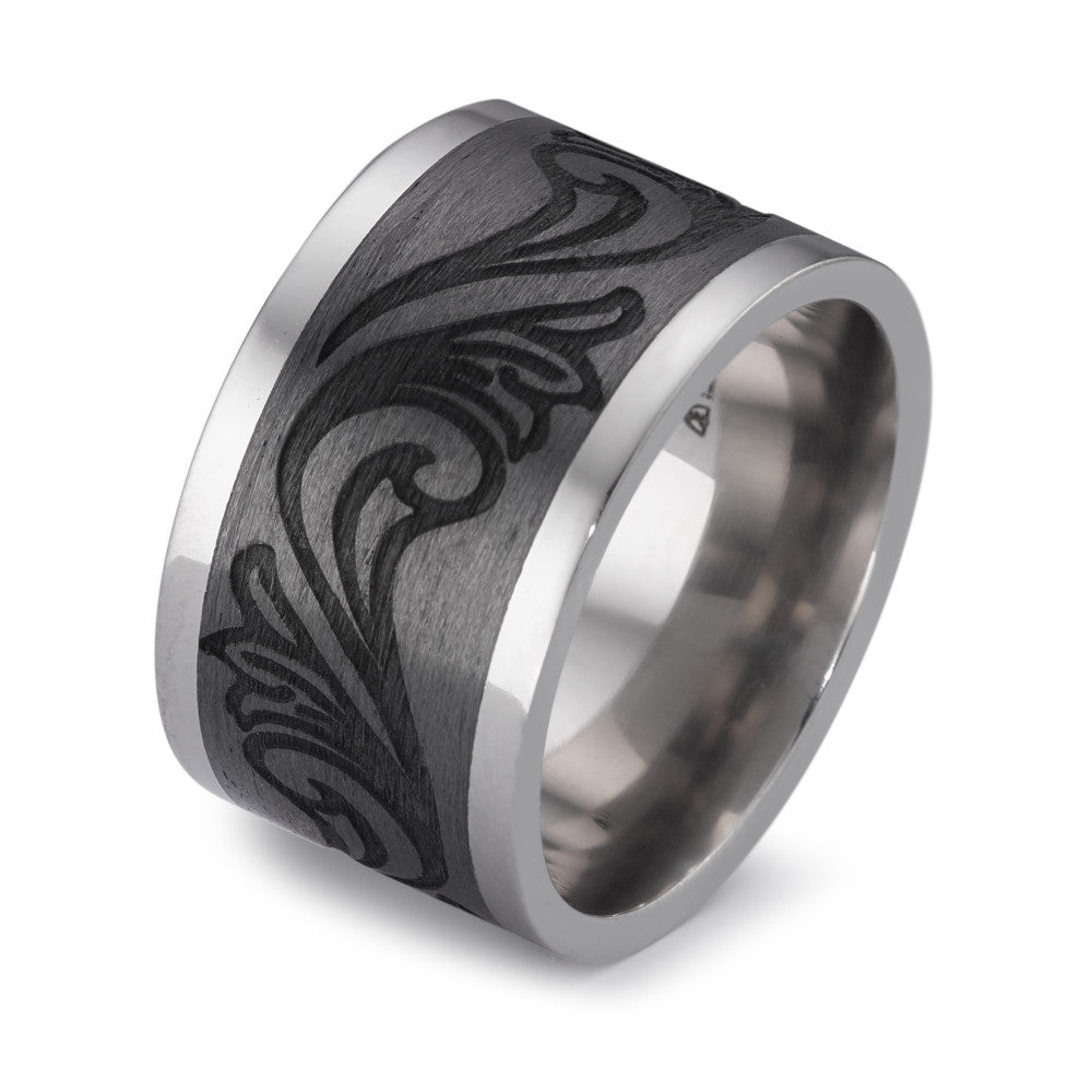 Bague Titane, Carbone