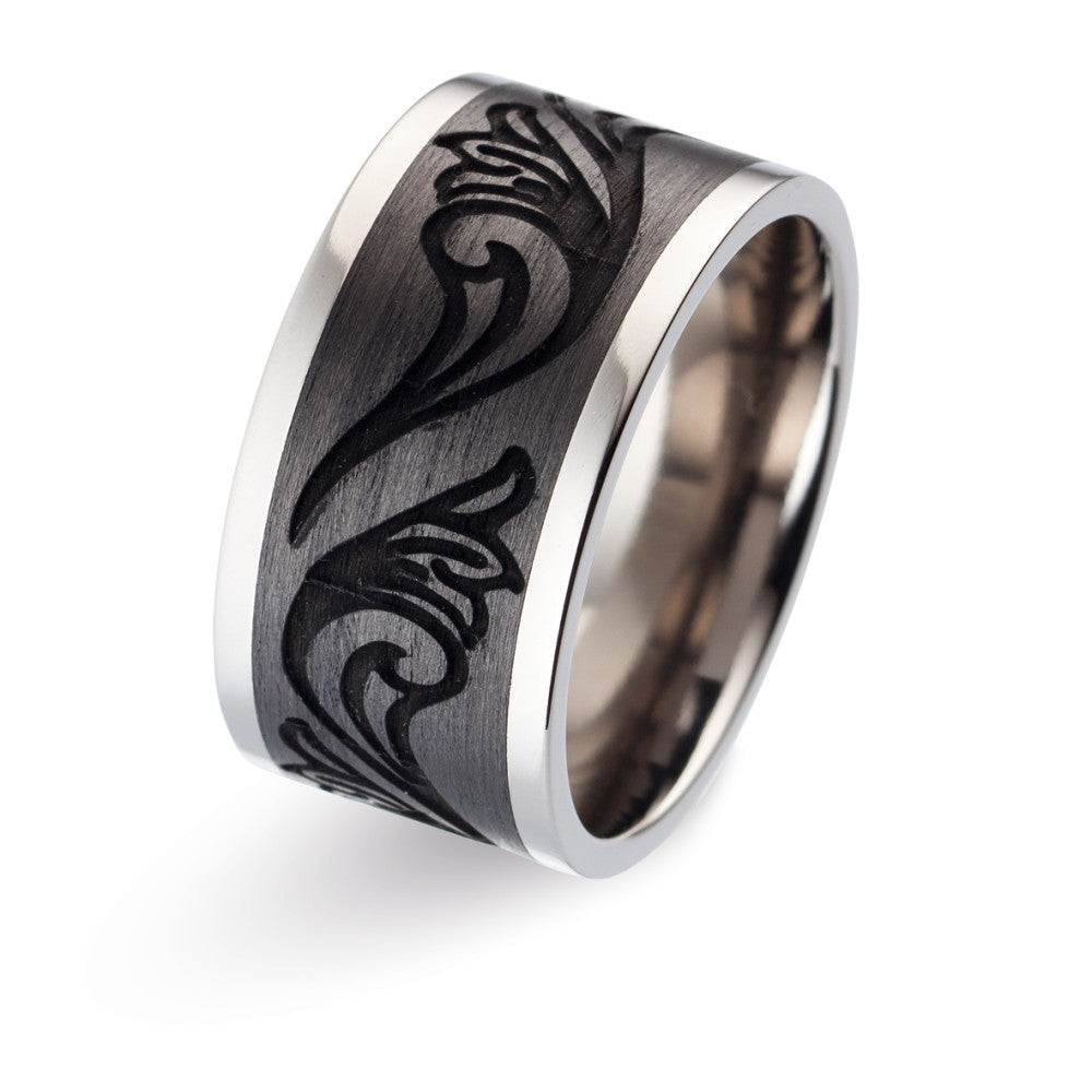 Bague Titane, Carbone