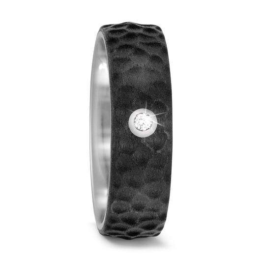 Partnerring Titan, Carbon Diamant 0.03 ct, w-si