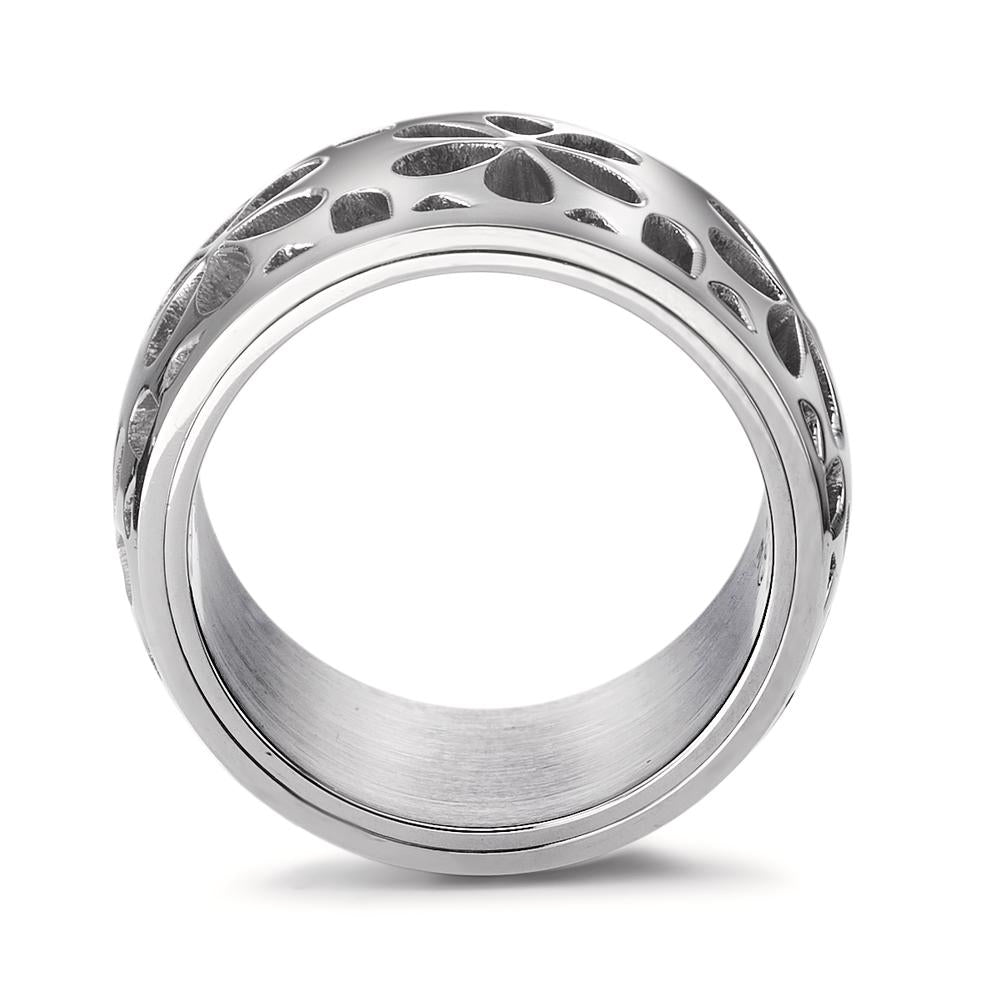 Bague Acier inoxydable Fleur