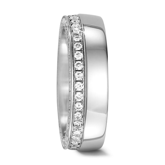 Alliance Or blanc 18K Diamant 0.86 ct, 82 Pierres, w-si