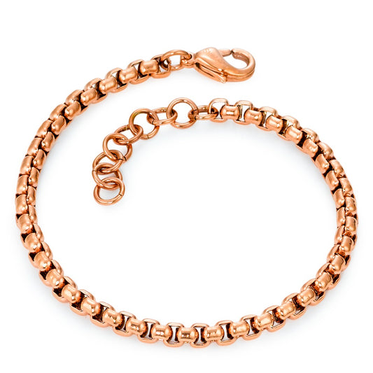 Bracelet Acier inoxydable rosé PVD 18.5-21.5 cm Ø4 mm