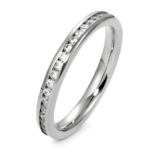 Memory Ring Edelstahl Zirkonia