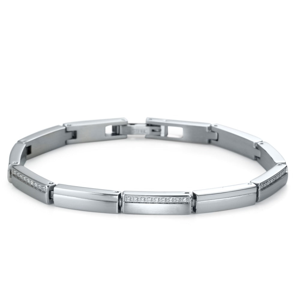 Bracciale Acciaio inossidabile Zirconia 19 cm