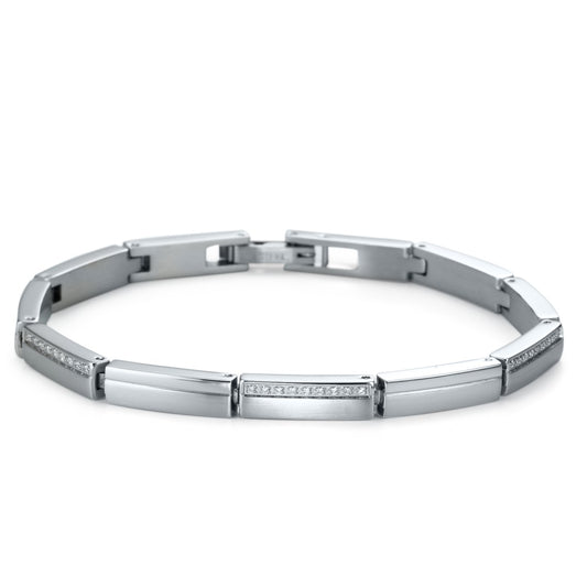 Bracelet Acier inoxydable Zircone 19 cm