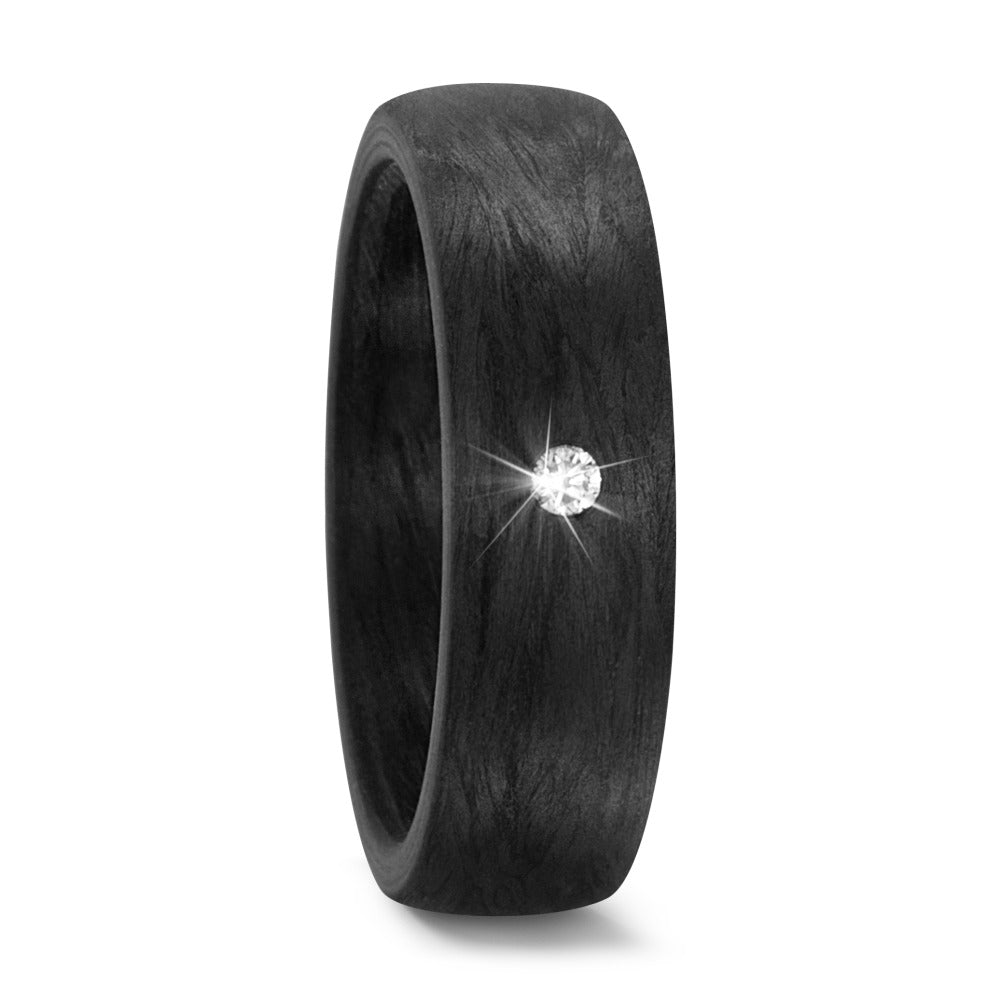 Bague Carbone Diamant 0.03 ct, w-si