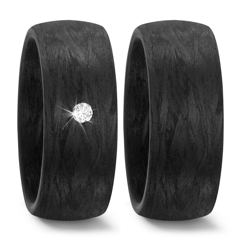 Bague Carbone Diamant 0.05 ct, w-si