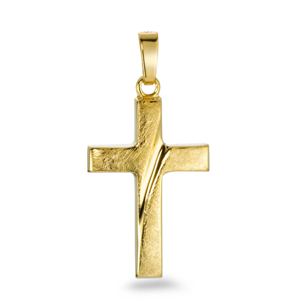 Pendentif Or jaune 9K Croix