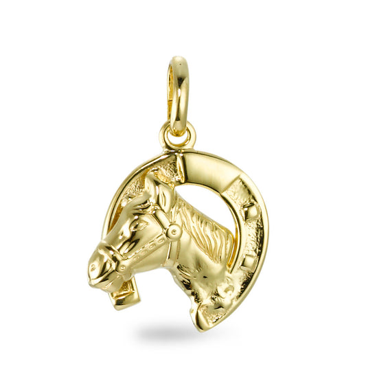 Pendentif Or jaune 9K Cheval