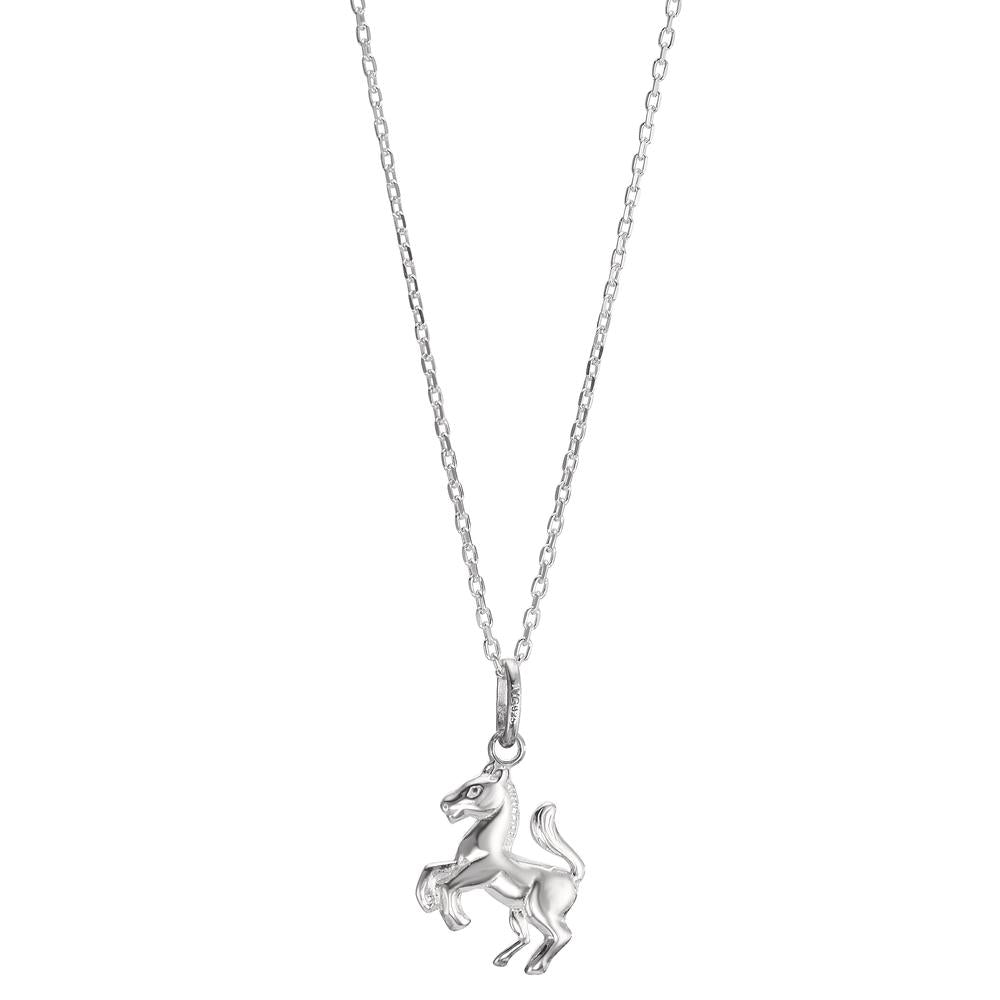 Chaînette avec pendentif Argent Cheval 36-38 cm