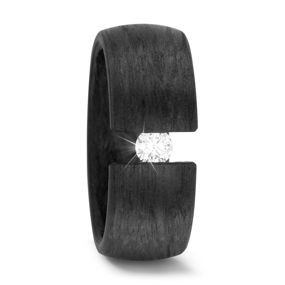 Bague Carbone Diamant 0.15 ct, w-si