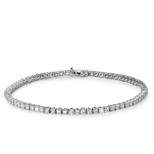 Armband 750/18 K Weissgold Diamant 2.05 ct, 75 Steine, w-si