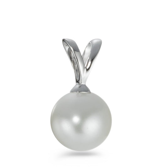 Pendentif Or blanc 18K perle d'eau douce