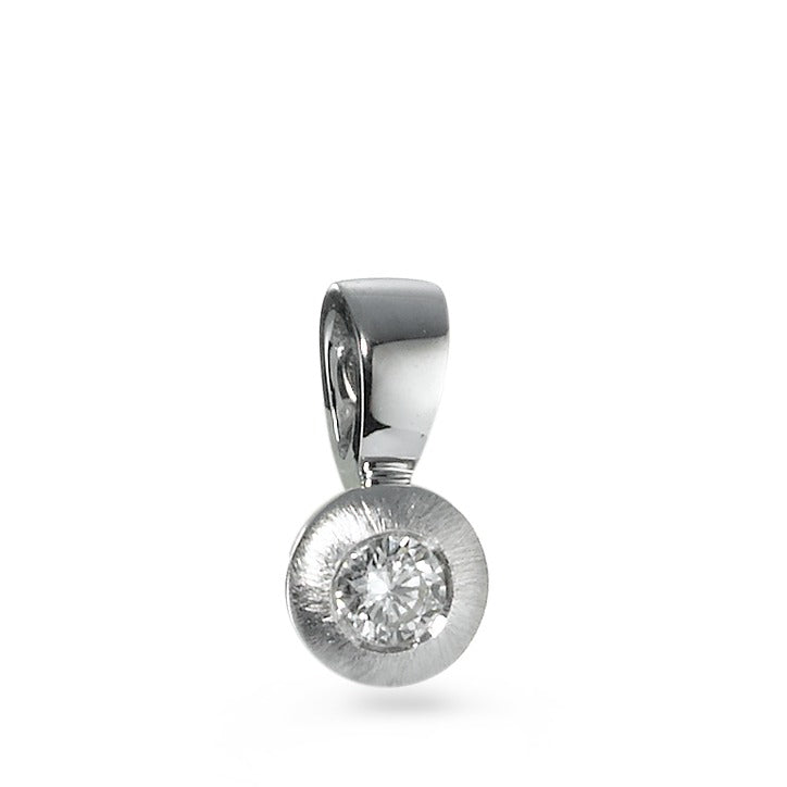 Pendentif Or blanc 18K Diamant 0.05 ct, w-si