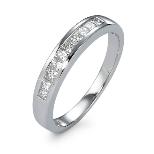 Bague Or blanc 18K Diamant 0.32 ct, 10 Pierres, w-si