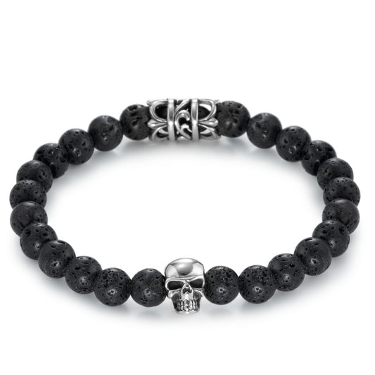 Armband Edelstahl Lava Totenkopf