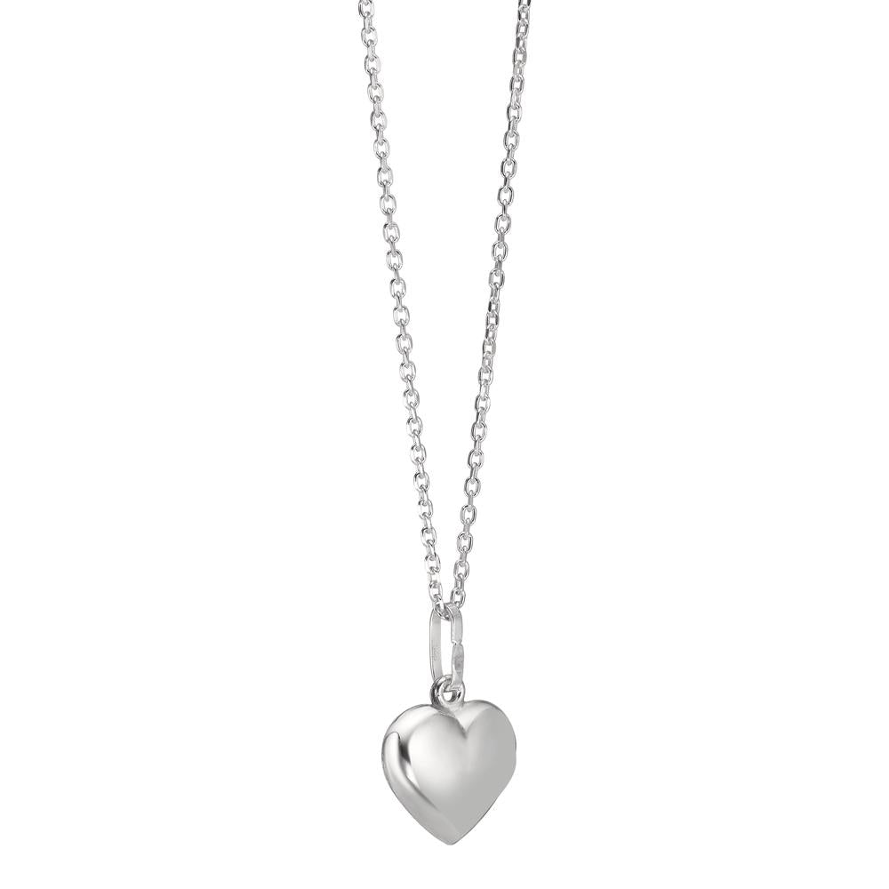 Chaînette avec pendentif Argent Coeur 40-42 cm Ø10 mm