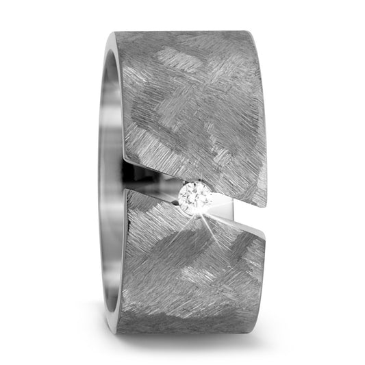 Fingerring Titan Diamant 0.05 ct, w-si